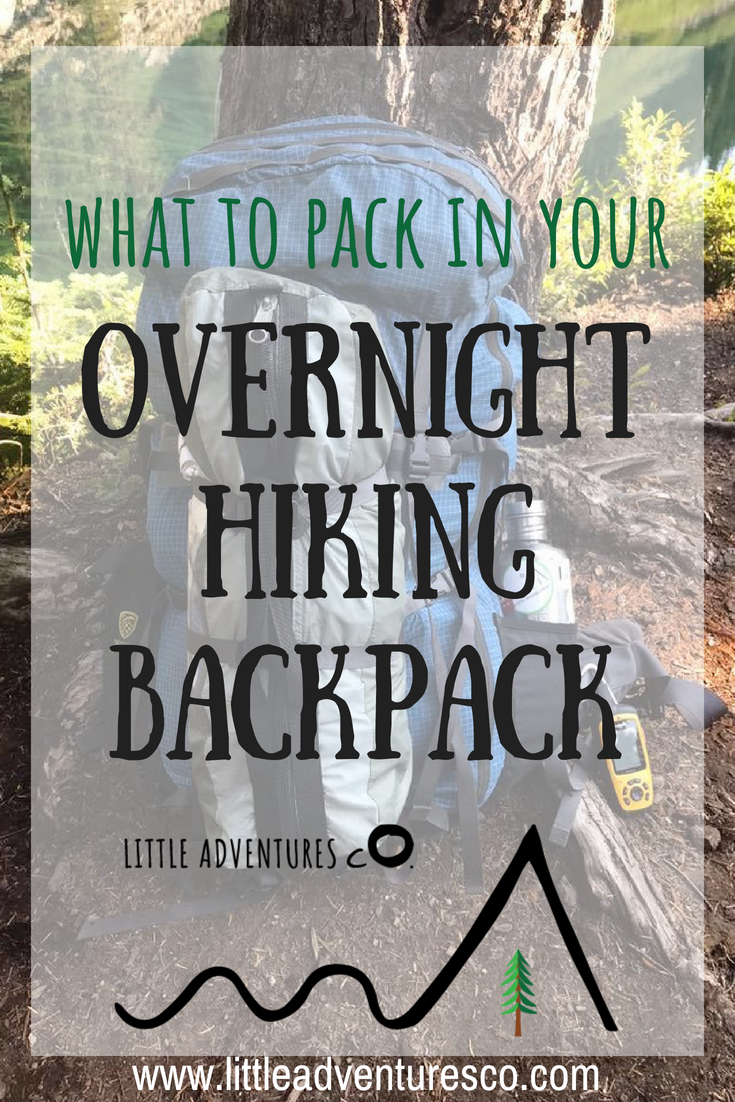 What to pack in your overnight hiking backpack