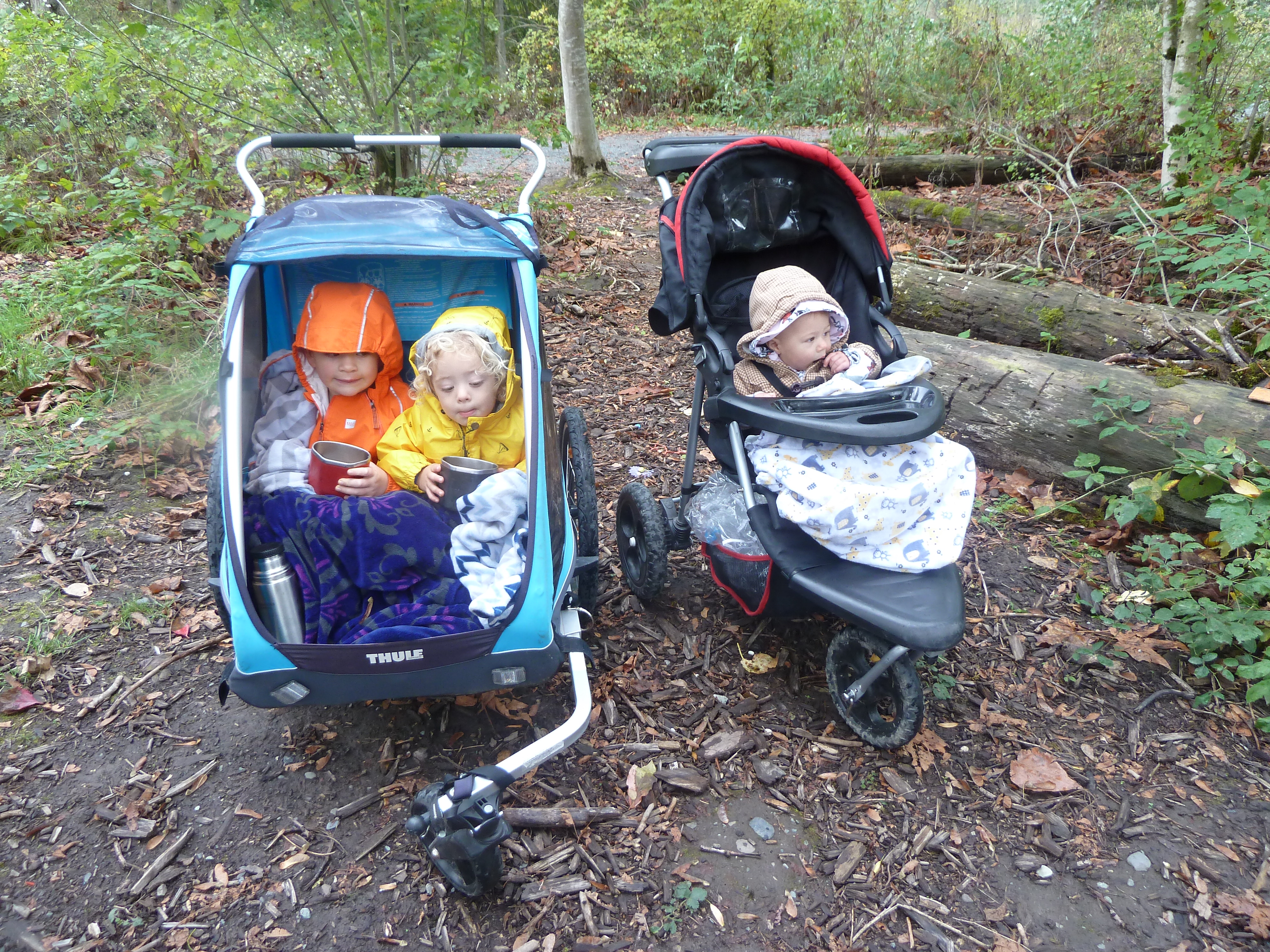 use a stroller to take your toddler outside